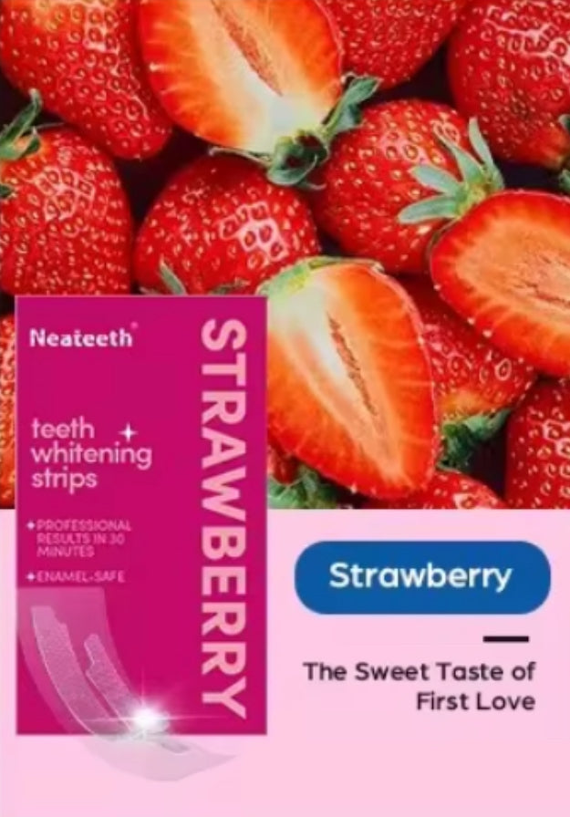 Bandes Blanchissantes Goût Fraise 🍓